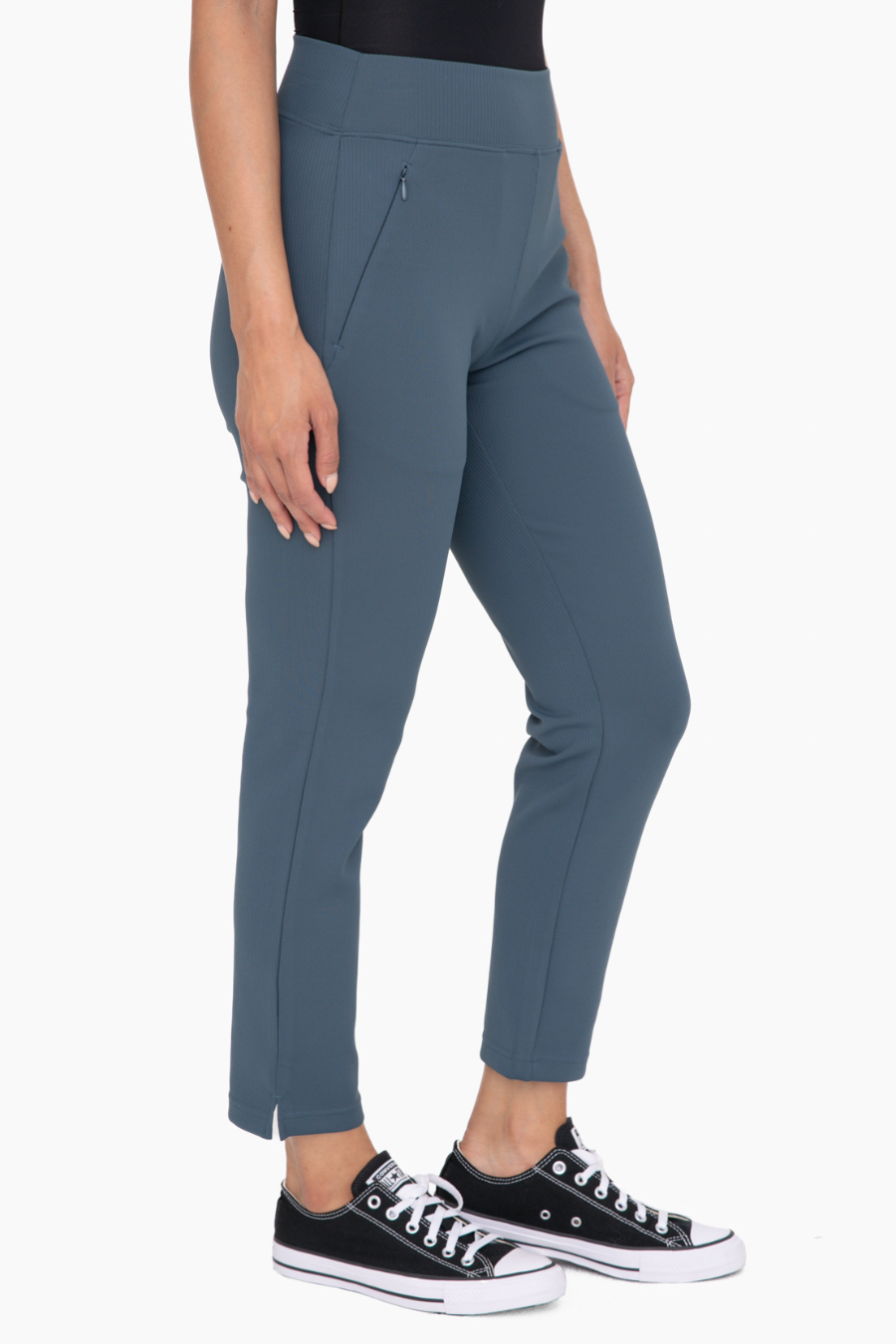 Jacquard Ribbed Tapered Pant