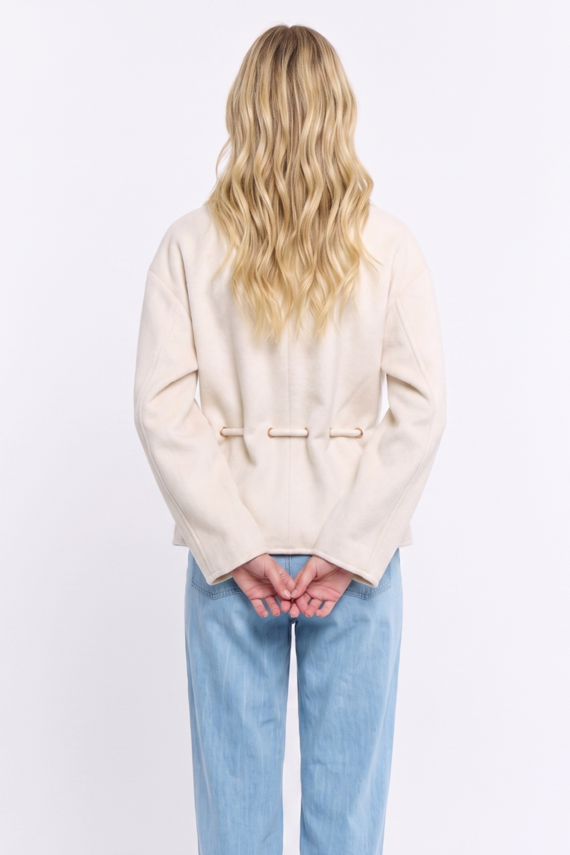 Wool Blend Belted Jacket