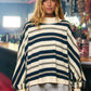 Striped Oversized Crewneck Top
