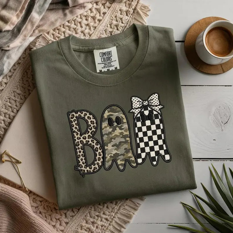 BOO Ghosts – Custom Embroidered Halloween Sweatshirt