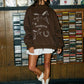 HORSE Graphic Reversible Mock-Neck Sweatshirt