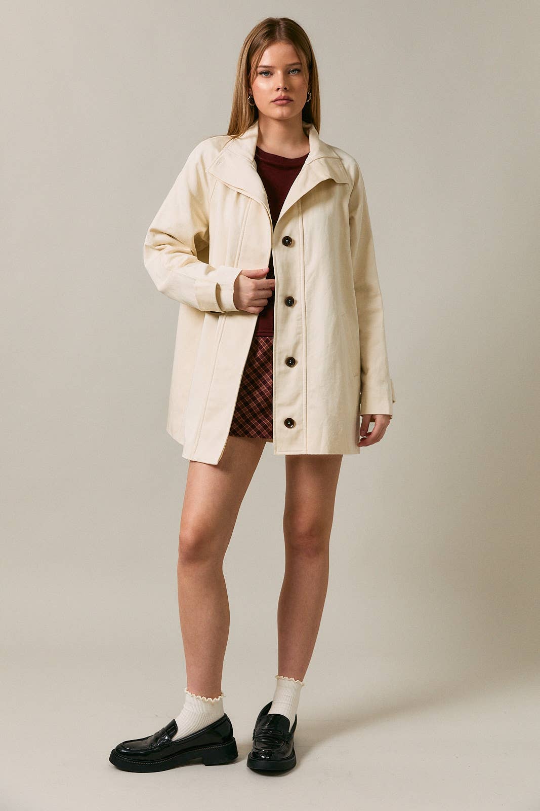 Oversized High Neck Jacket