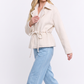Wool Blend Belted Jacket