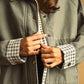 Gingham Collared Twill Jacket