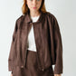 Mojave Suede-Finish Zip-Front Jacket