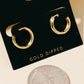 Dipped Mini Hoop Huggie Earrings