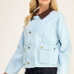 Denim Contrast Collar Jacket