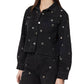 Embellished Cropped Jean Jacket