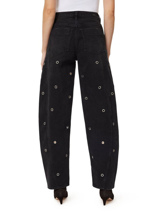 Embellished Barrel Jeans