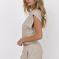 Sleeveless Shoulder Knit Top