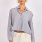 Glacier Glow Rhinestone Cropped Shirt
