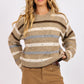 Multi Stripe Rhinestone Sweater