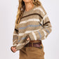 Multi Stripe Rhinestone Sweater