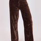 Stretch Velour Five Pocket Pants