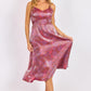 Floral Glow Fitted Bodice Midi Dress