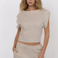 Sleeveless Shoulder Knit Top