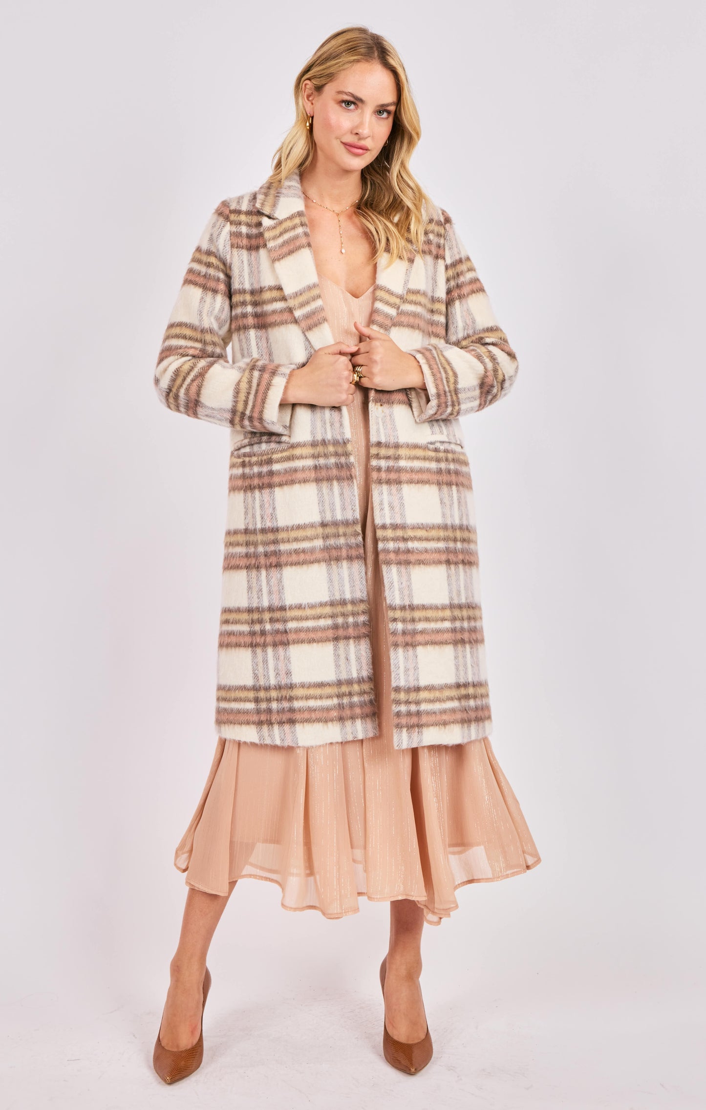 Plaid Long Coat