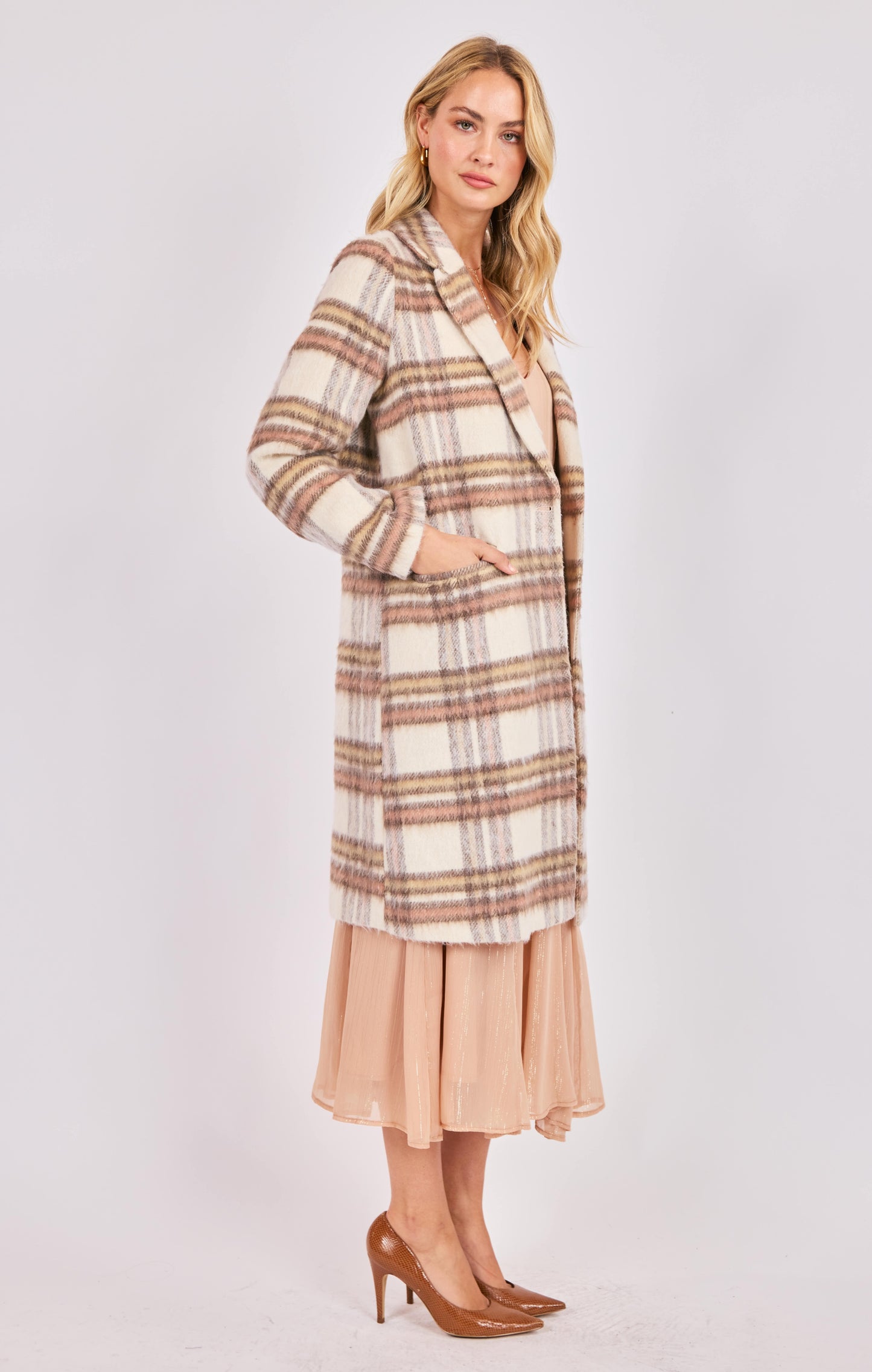 Plaid Long Coat