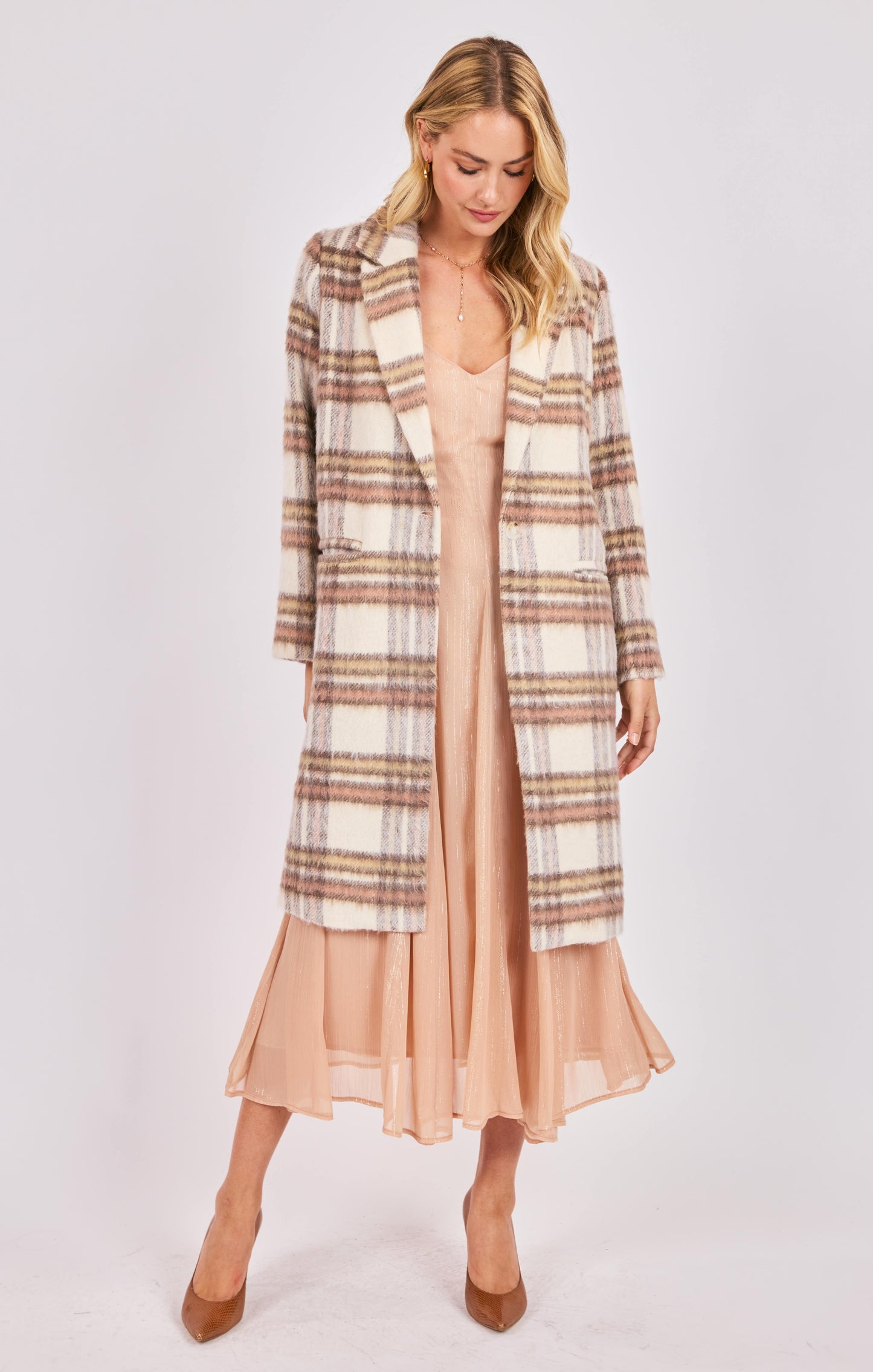 Plaid Long Coat