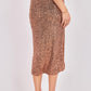 High Sequin Midi Skirt