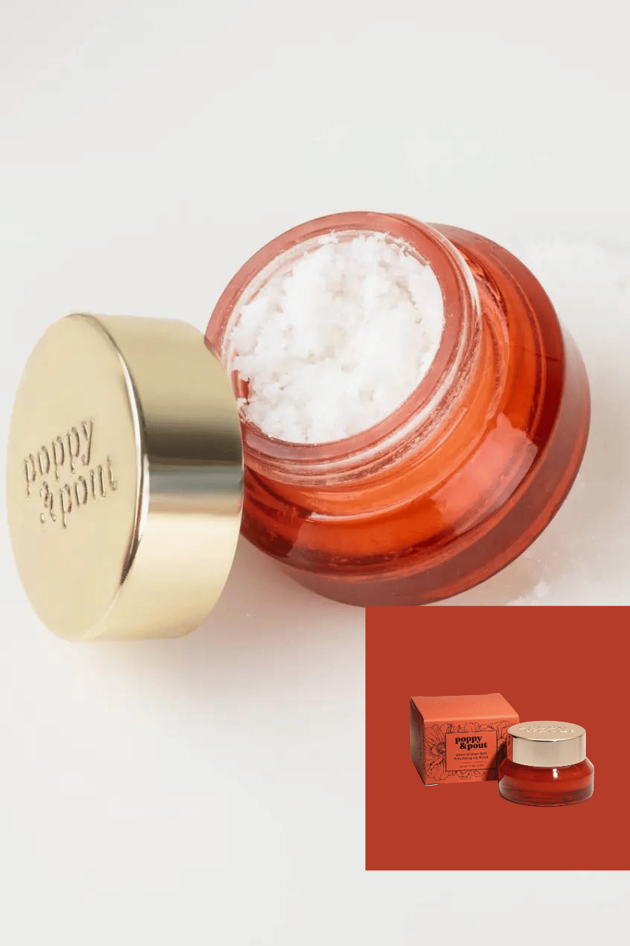 POPPY + POUT Blood Orange Mint Lip Scrub