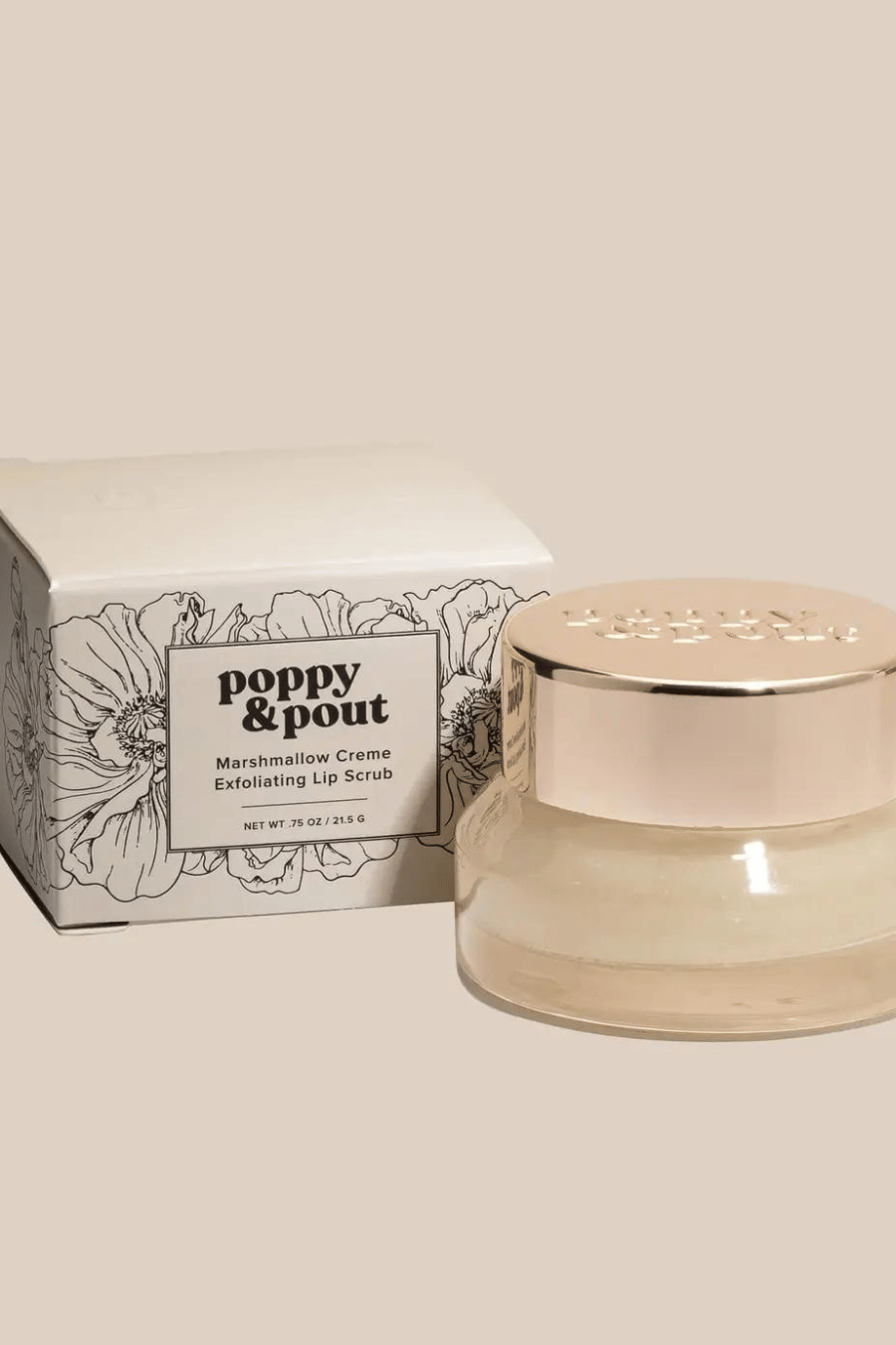 POPPY + POUT Marshmallow Creme Lip Scrub