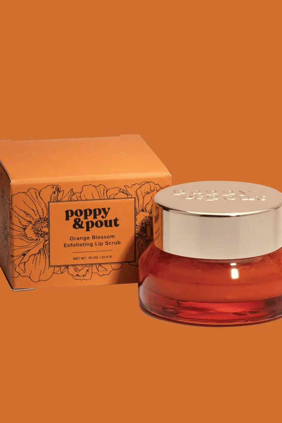 POPPY + POUT Orange Blossom Lip Scrub