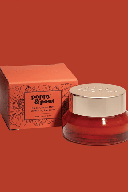 POPPY + POUT Blood Orange Mint Lip Scrub