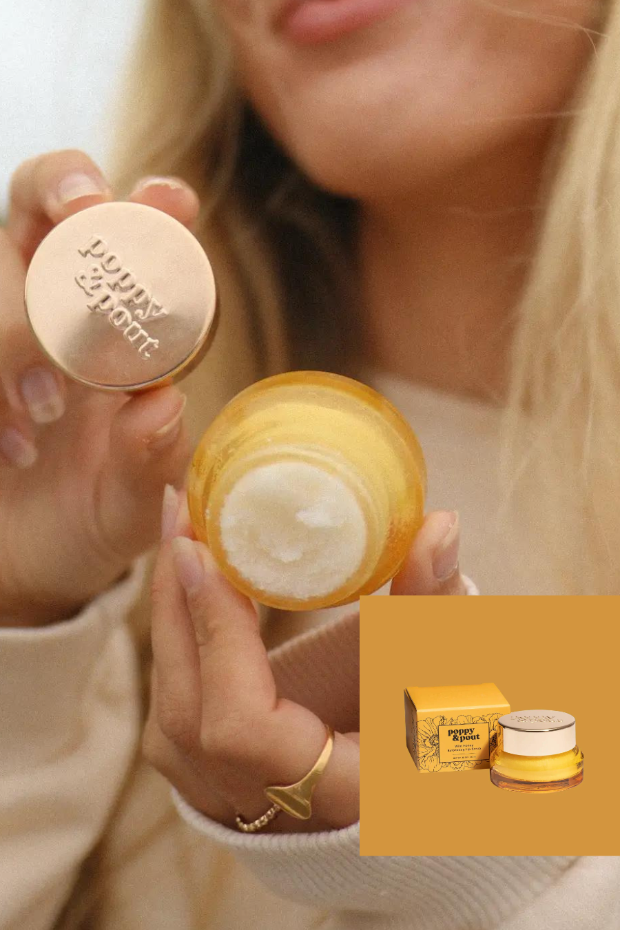 POPPY + POUT Wild Honey Lip Scrub