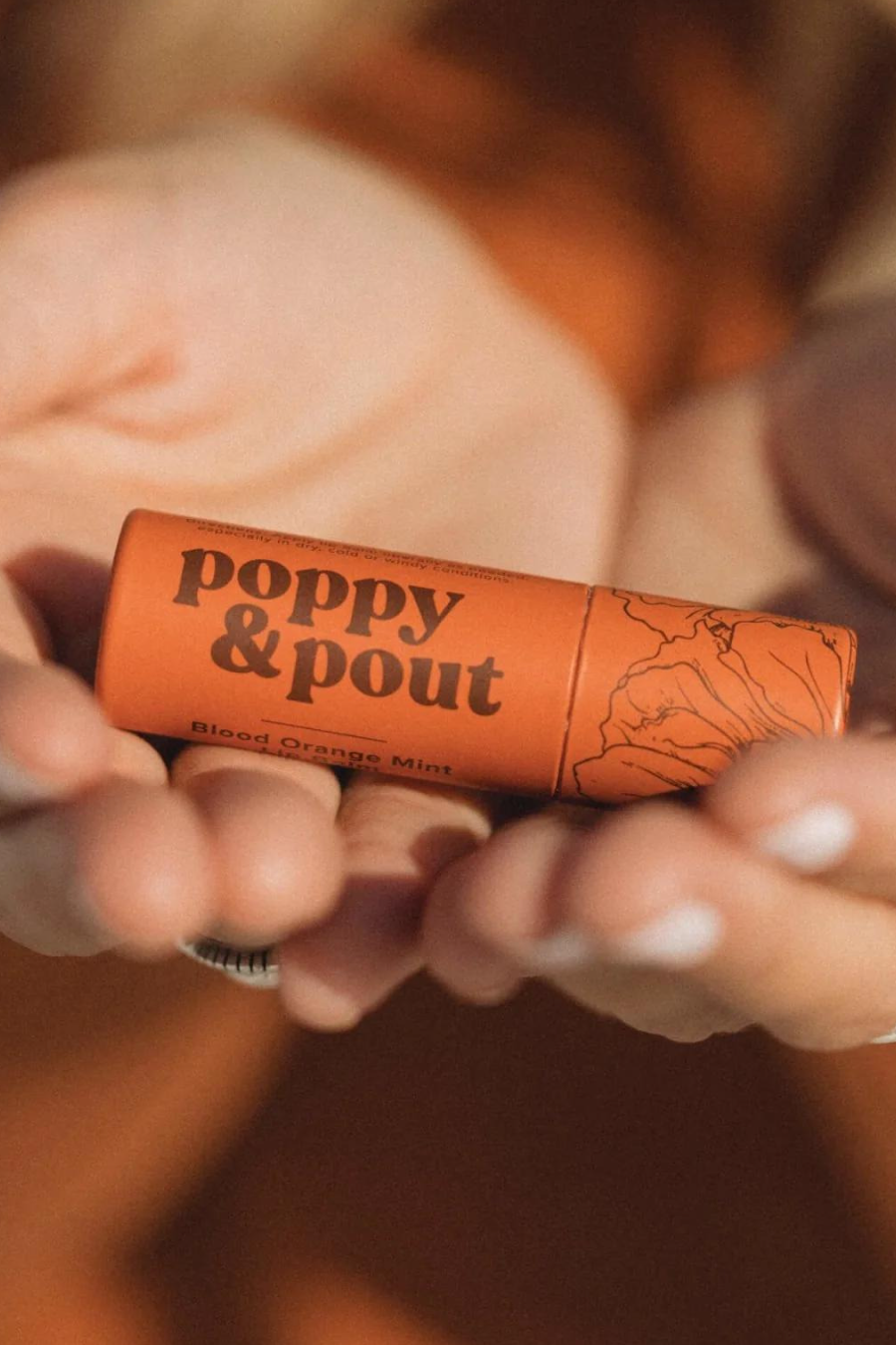 POPPY + POUT Blood Orange Mint Lip Balm